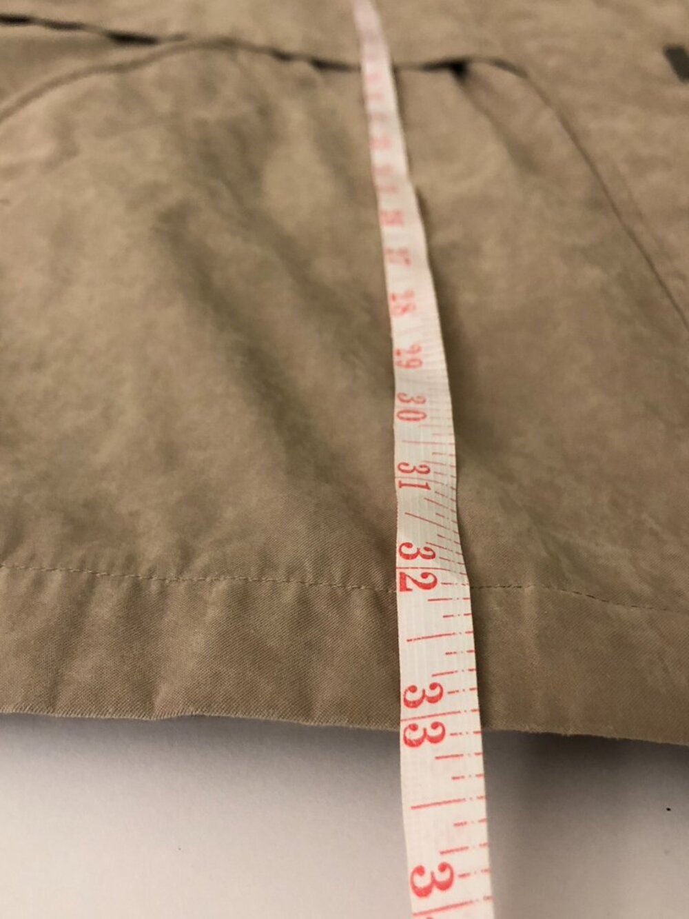 Liz Claiborne Coat Mid-Length Jacket Plaid Lining Zip Snap Button Taupe Size M - Picture 16 of 16